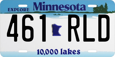 MN license plate 461RLD