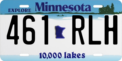 MN license plate 461RLH