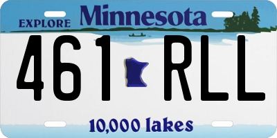 MN license plate 461RLL