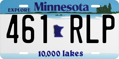 MN license plate 461RLP