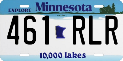 MN license plate 461RLR