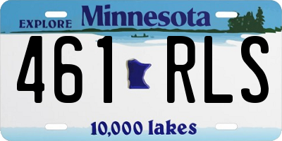 MN license plate 461RLS