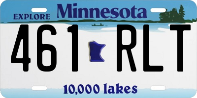 MN license plate 461RLT