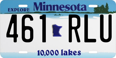 MN license plate 461RLU