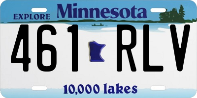 MN license plate 461RLV