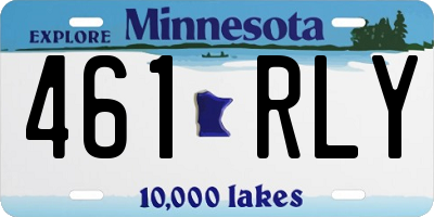 MN license plate 461RLY
