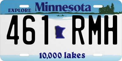 MN license plate 461RMH