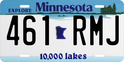 MN license plate 461RMJ