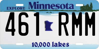 MN license plate 461RMM