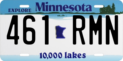 MN license plate 461RMN