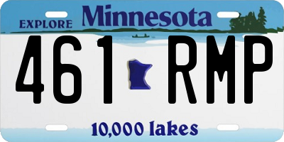 MN license plate 461RMP