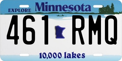 MN license plate 461RMQ