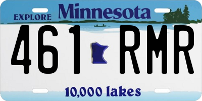 MN license plate 461RMR