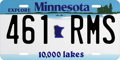 MN license plate 461RMS
