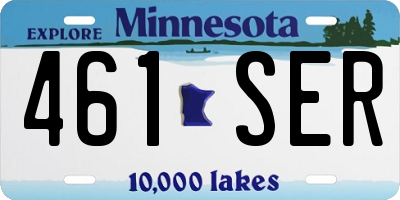 MN license plate 461SER