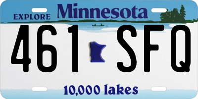 MN license plate 461SFQ