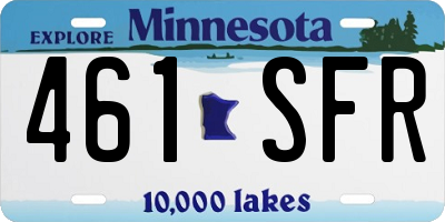 MN license plate 461SFR
