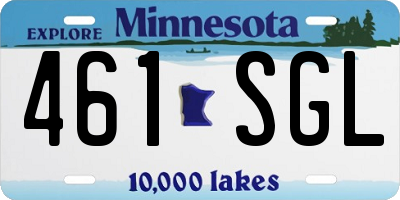 MN license plate 461SGL