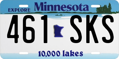 MN license plate 461SKS