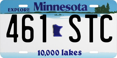 MN license plate 461STC