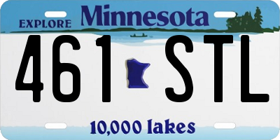 MN license plate 461STL