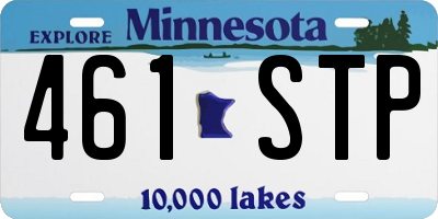 MN license plate 461STP