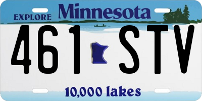 MN license plate 461STV
