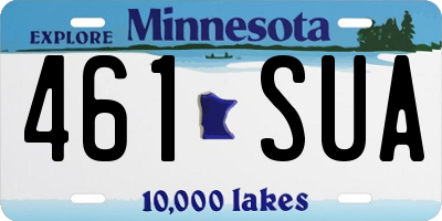 MN license plate 461SUA