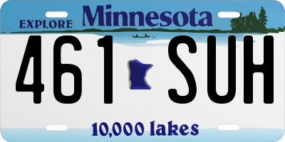 MN license plate 461SUH