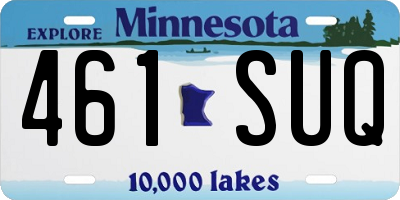 MN license plate 461SUQ