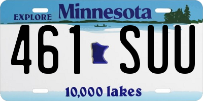 MN license plate 461SUU
