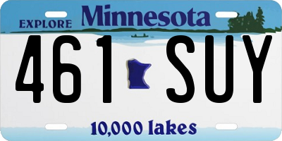 MN license plate 461SUY