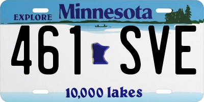 MN license plate 461SVE