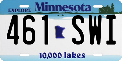 MN license plate 461SWI