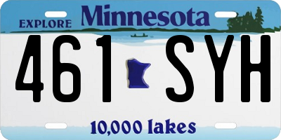 MN license plate 461SYH
