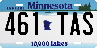 MN license plate 461TAS
