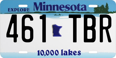 MN license plate 461TBR