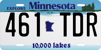 MN license plate 461TDR