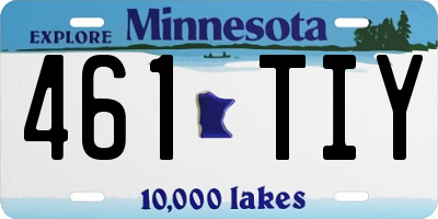MN license plate 461TIY