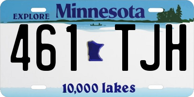 MN license plate 461TJH
