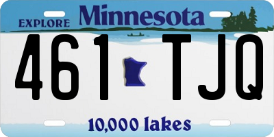 MN license plate 461TJQ