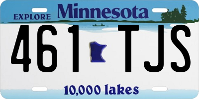 MN license plate 461TJS