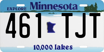MN license plate 461TJT