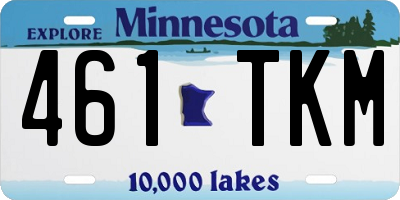 MN license plate 461TKM