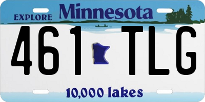 MN license plate 461TLG