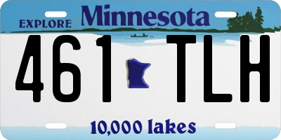 MN license plate 461TLH