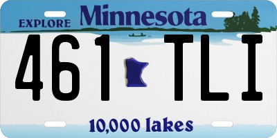 MN license plate 461TLI