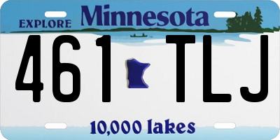MN license plate 461TLJ