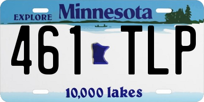 MN license plate 461TLP