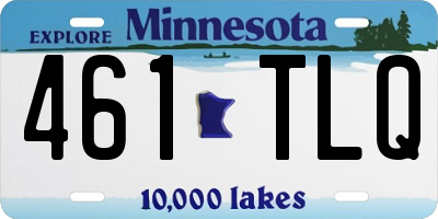 MN license plate 461TLQ